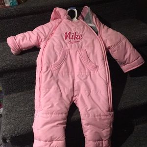 Pink nike snowsuit